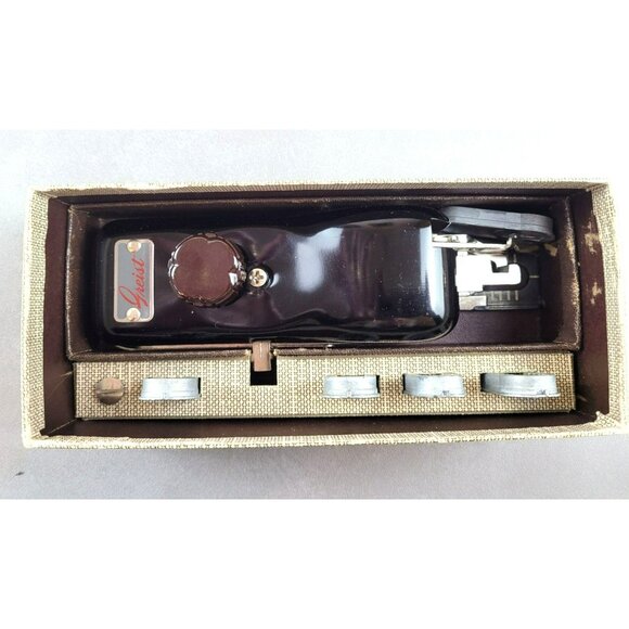 Vintage Greist Rotary Buttonholer Attachment in Box Manual 5 Attachments JH1502 - Picture 3 of 8